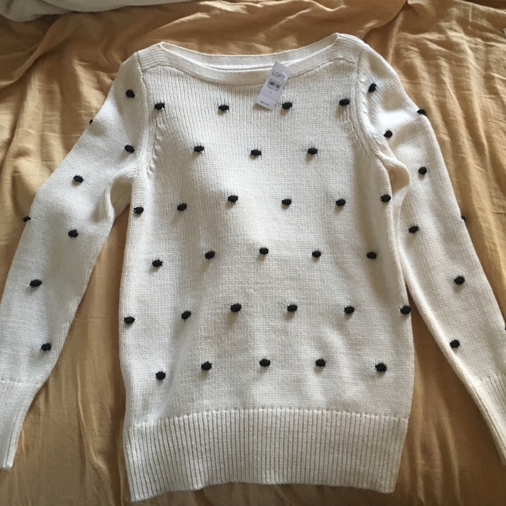 LOFT Bobble Stitch Sweater size medium NWT 2019